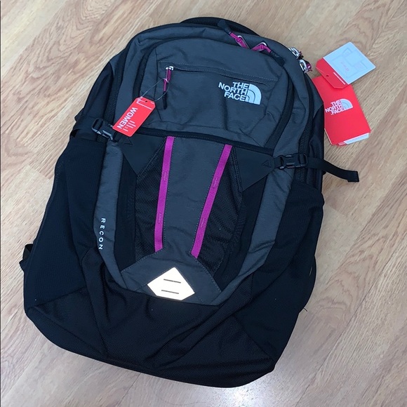 The North Face Handbags - NWT The North Face Recon Backpack - Grey/Purple
